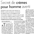 La Presse 2006 - crèmes pour hommes